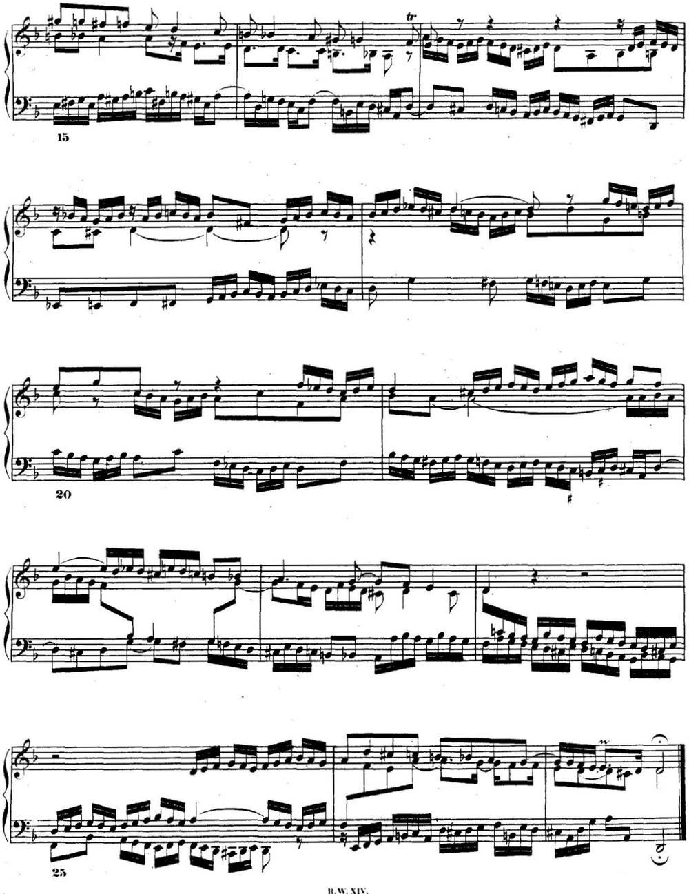 巴赫《平均律钢琴曲集·第二卷》之赋格曲（NO.6）钢琴曲谱（图2）