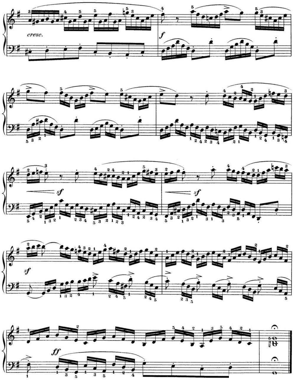 巴赫《平均律钢琴曲集·第一卷》之前奏曲（NO.15）钢琴曲谱（图2）