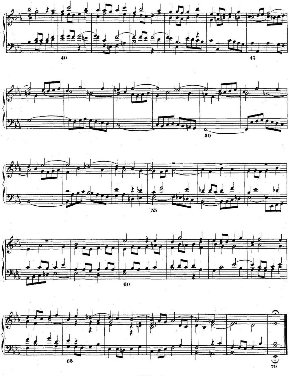巴赫《平均律钢琴曲集·第二卷》之赋格曲（NO.7）钢琴曲谱（图2）