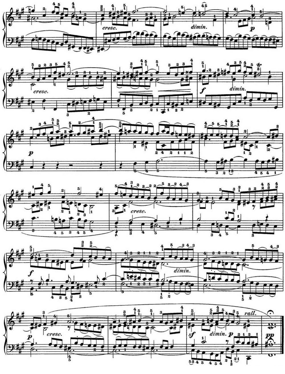 巴赫《平均律钢琴曲集·第一卷》之赋格曲（NO.14）钢琴曲谱（图2）