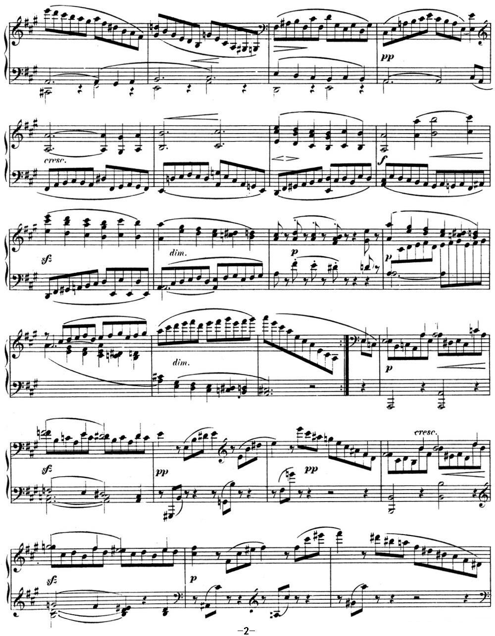 门德尔松无词歌Op.19（NO.5）钢琴曲谱（图2）