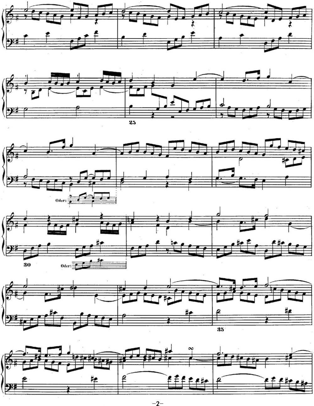 巴赫《平均律钢琴曲集·第二卷》之赋格曲（NO.10）钢琴曲谱（图2）