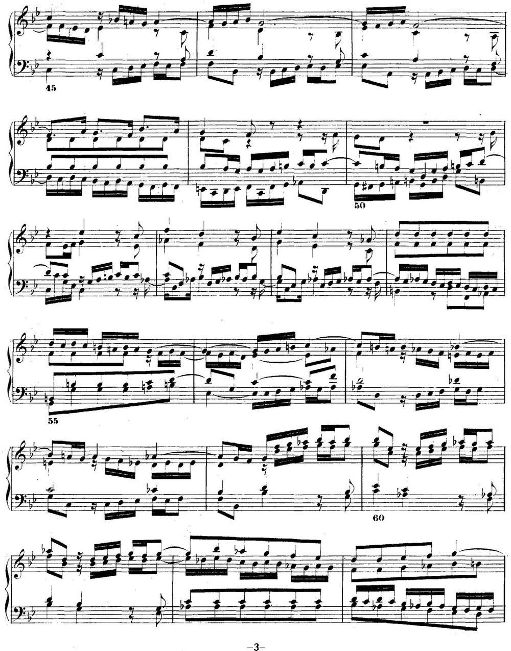 巴赫《平均律钢琴曲集·第二卷》之赋格曲（NO.16）钢琴曲谱（图3）