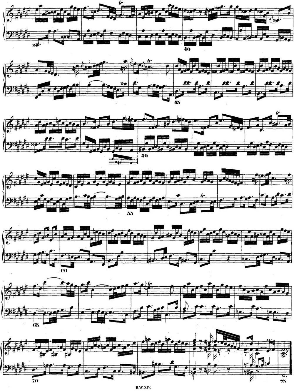 巴赫《平均律钢琴曲集·第二卷》之前奏曲（NO.13）钢琴曲谱（图2）