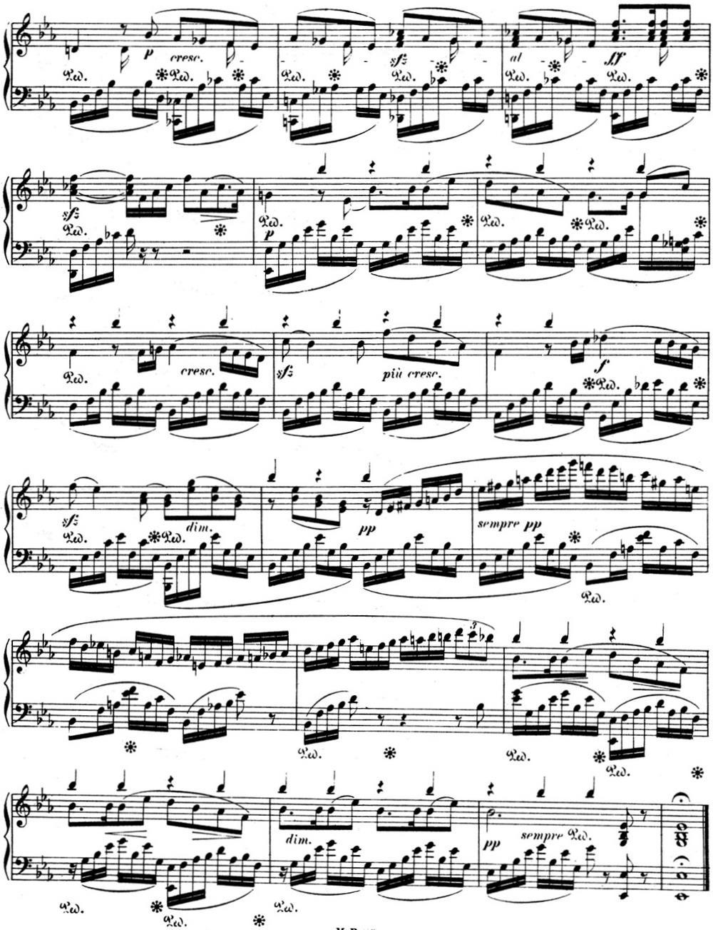 门德尔松无词歌Op.67（NO.1）钢琴曲谱（图2）