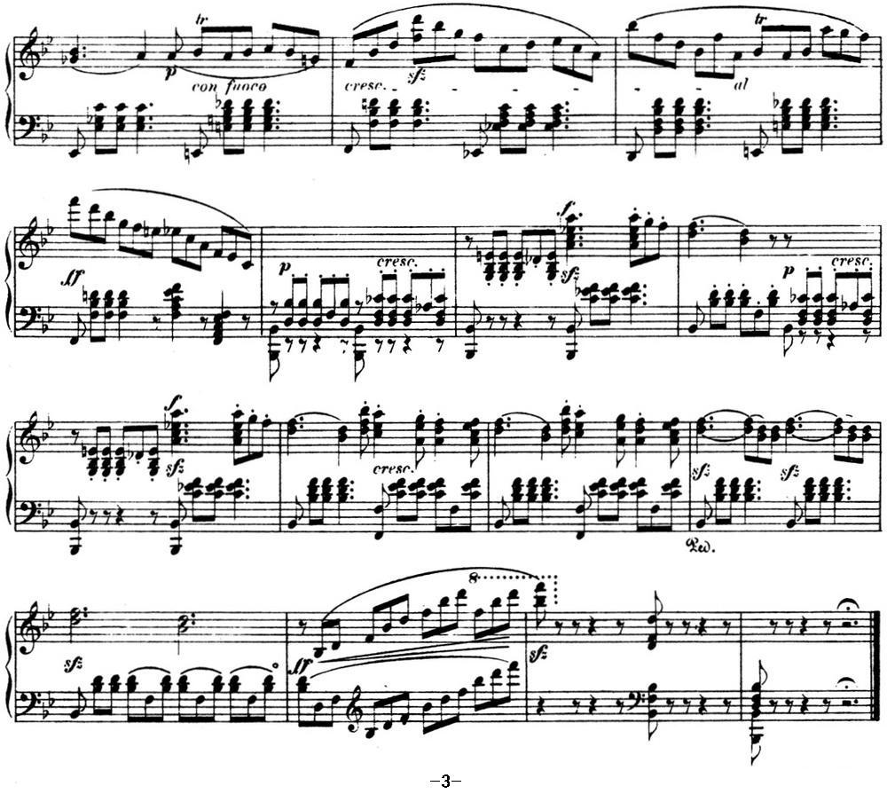 门德尔松无词歌Op.62（NO.2）钢琴曲谱（图3）