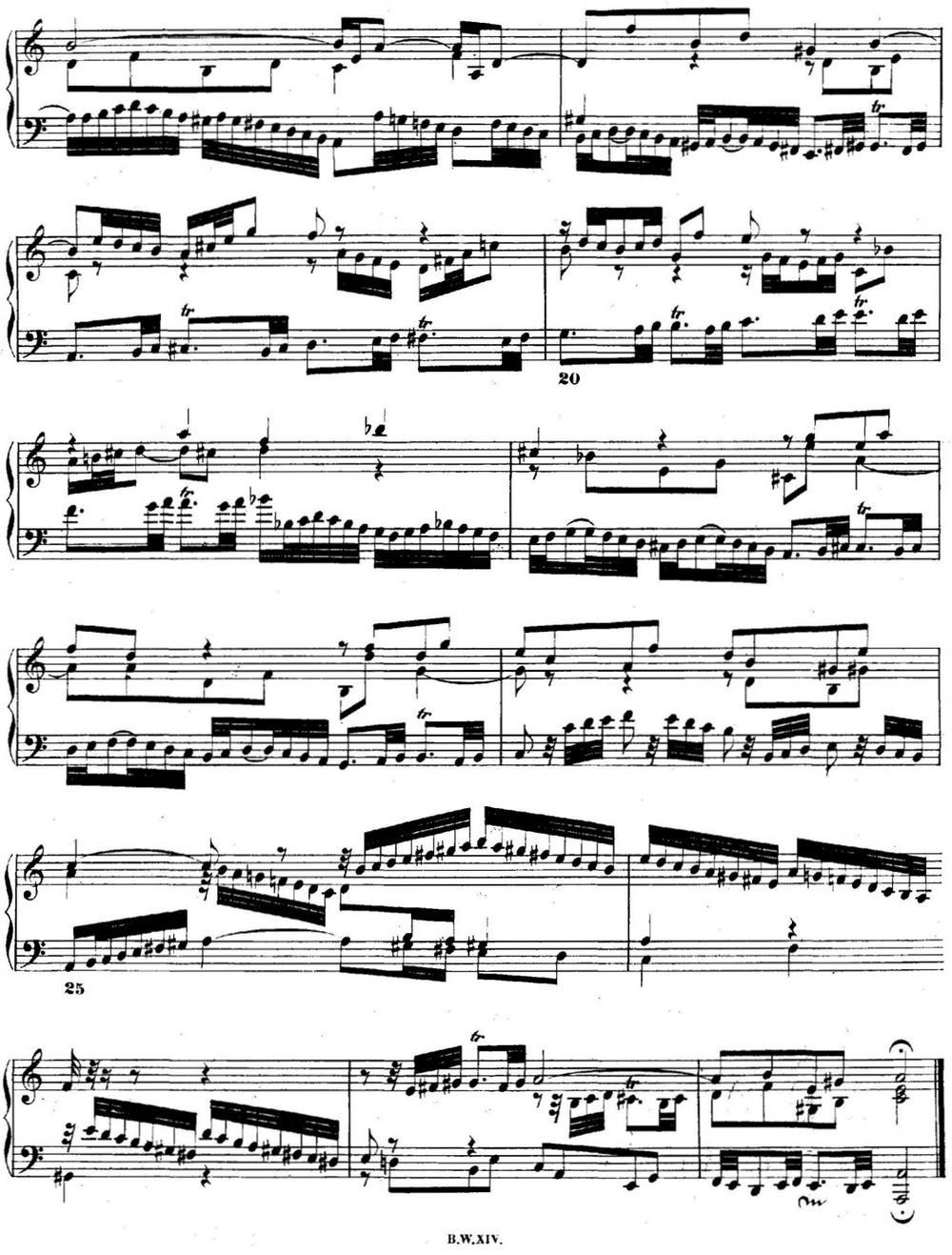 巴赫《平均律钢琴曲集·第二卷》之赋格曲（NO.20）钢琴曲谱（图2）