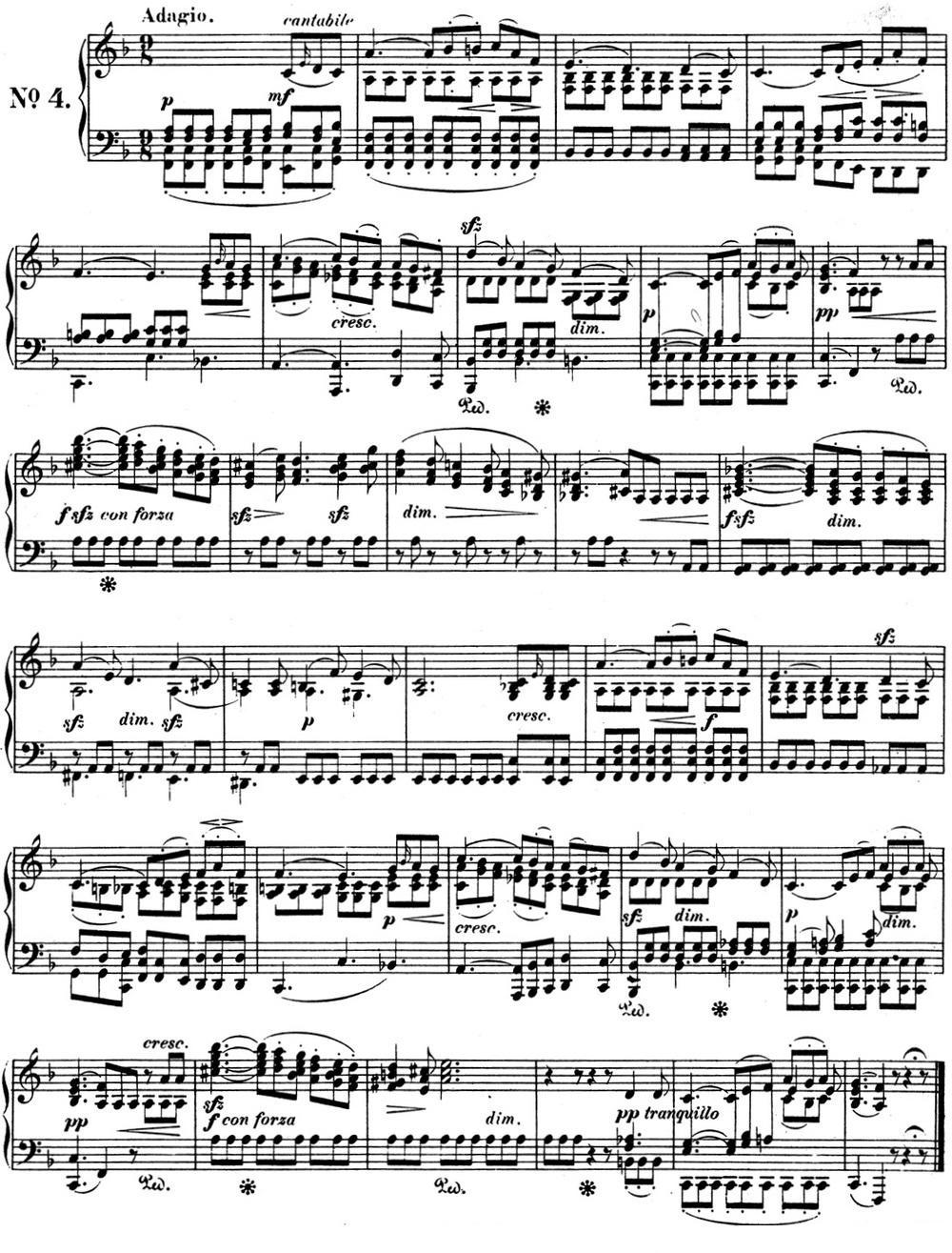 门德尔松无词歌Op.53（NO.4）钢琴曲谱（图1）