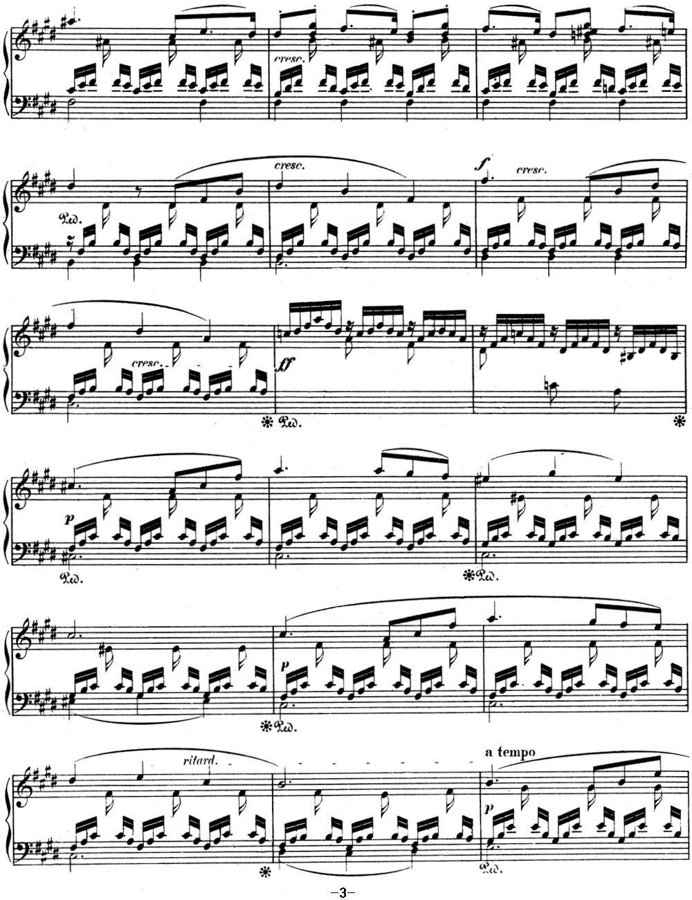 门德尔松无词歌Op.38（NO.3）钢琴曲谱（图3）