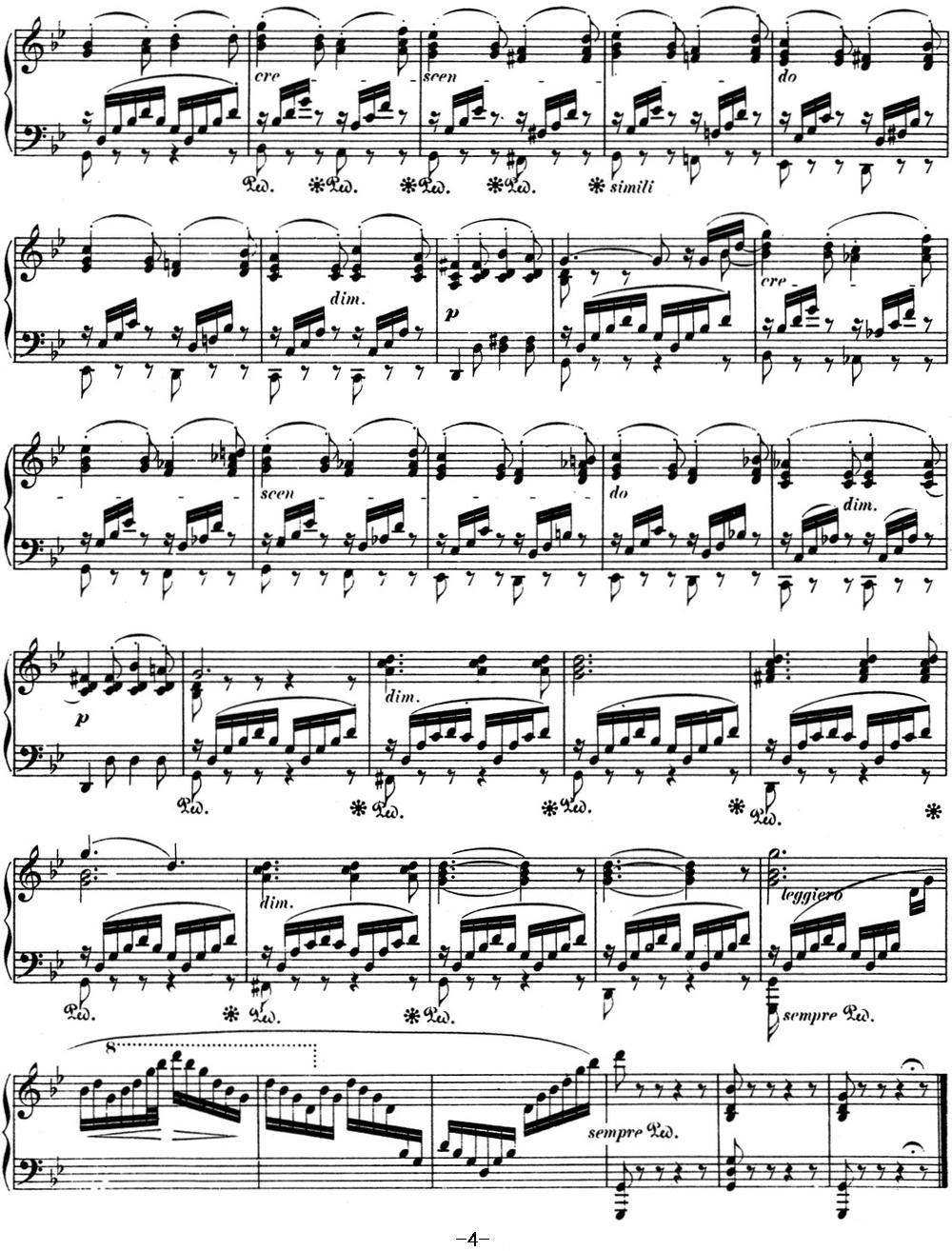 门德尔松无词歌Op.53（NO.3）钢琴曲谱（图4）