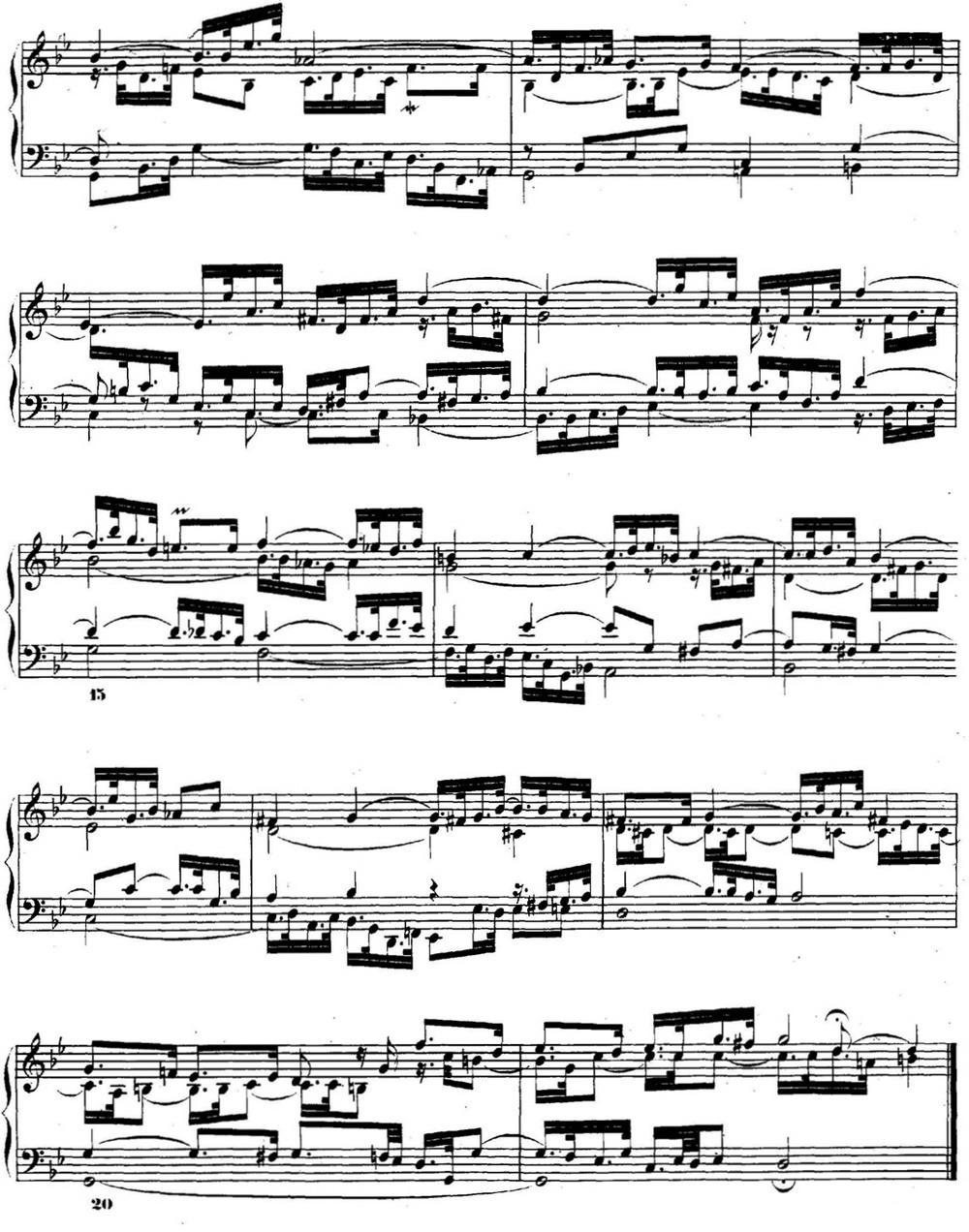 巴赫《平均律钢琴曲集·第二卷》之前奏曲（NO.16）钢琴曲谱（图2）