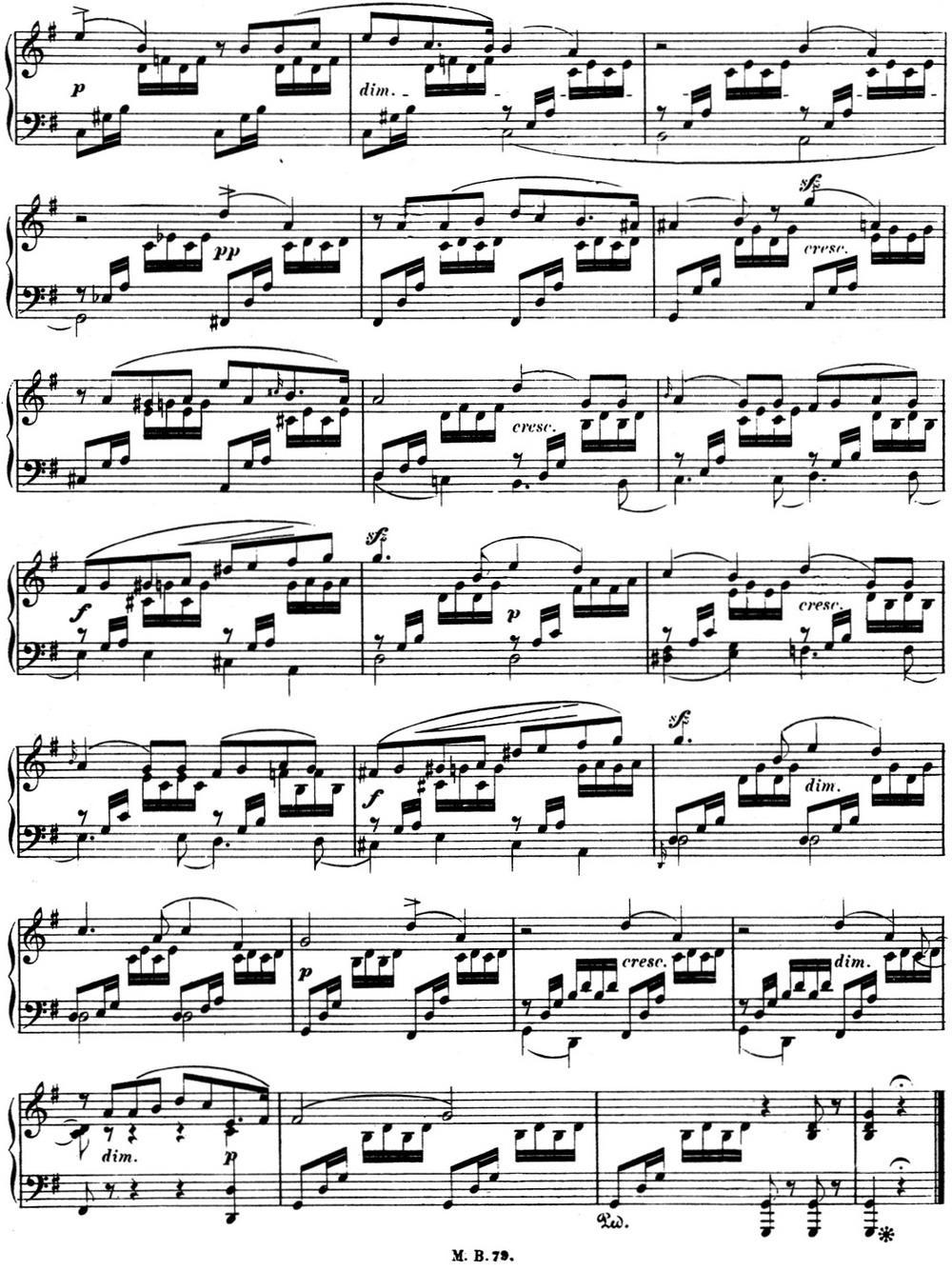 门德尔松无词歌Op.62（NO.1）钢琴曲谱（图2）