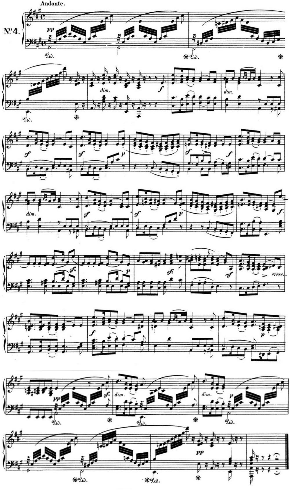 门德尔松无词歌Op.38（NO.4）钢琴曲谱（图1）