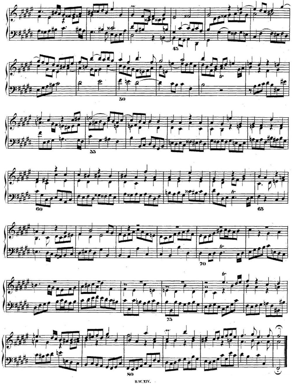 巴赫《平均律钢琴曲集·第二卷》之赋格曲（NO.13）钢琴曲谱（图2）
