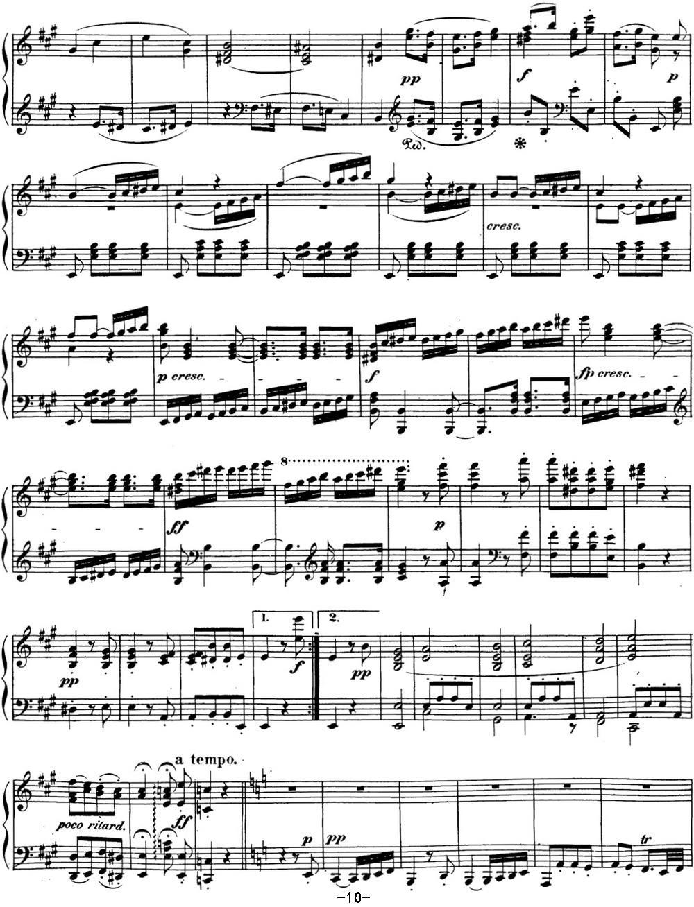 贝多芬钢琴奏鸣曲28 A大调 Op.101 A major钢琴曲谱（图10）