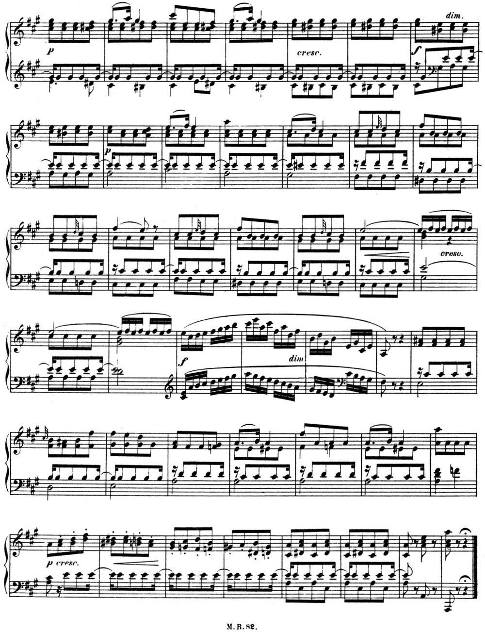 门德尔松无词歌Op.102（NO.5）钢琴曲谱（图2）