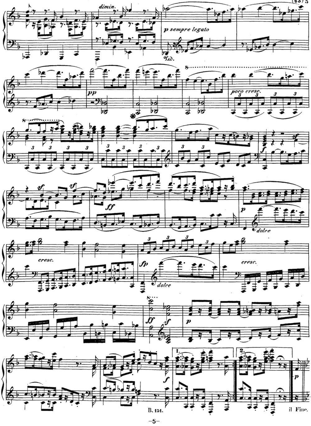 贝多芬钢琴奏鸣曲28 A大调 Op.101 A major钢琴曲谱（图5）