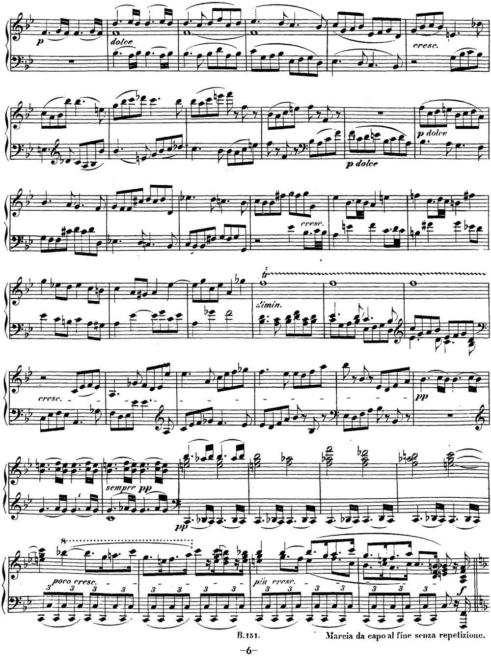 贝多芬钢琴奏鸣曲28 A大调 Op.101 A major钢琴曲谱（图6）