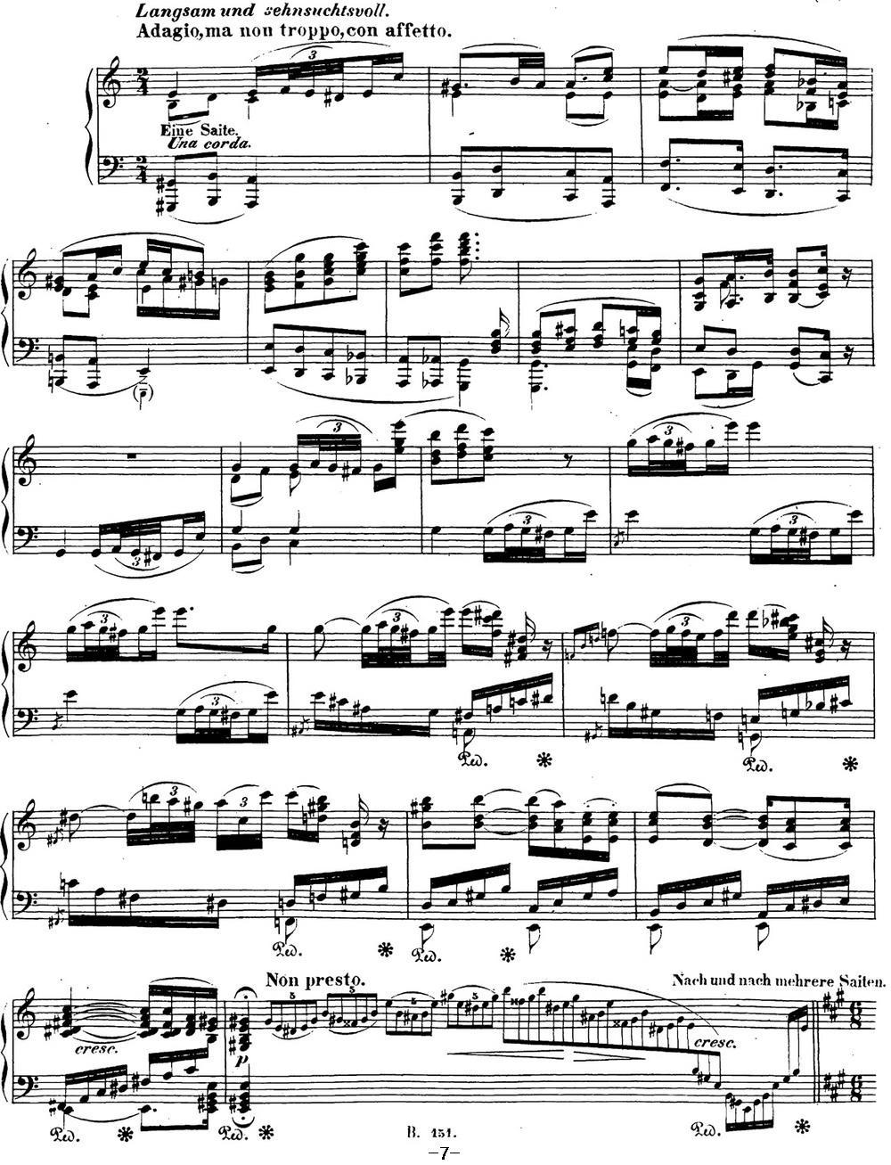 贝多芬钢琴奏鸣曲28 A大调 Op.101 A major钢琴曲谱（图7）