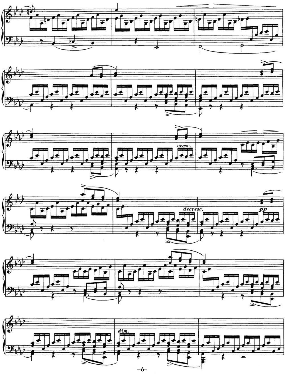舒伯特f小调即兴曲D.935，Op.142（NO.1）钢琴曲谱（图6）