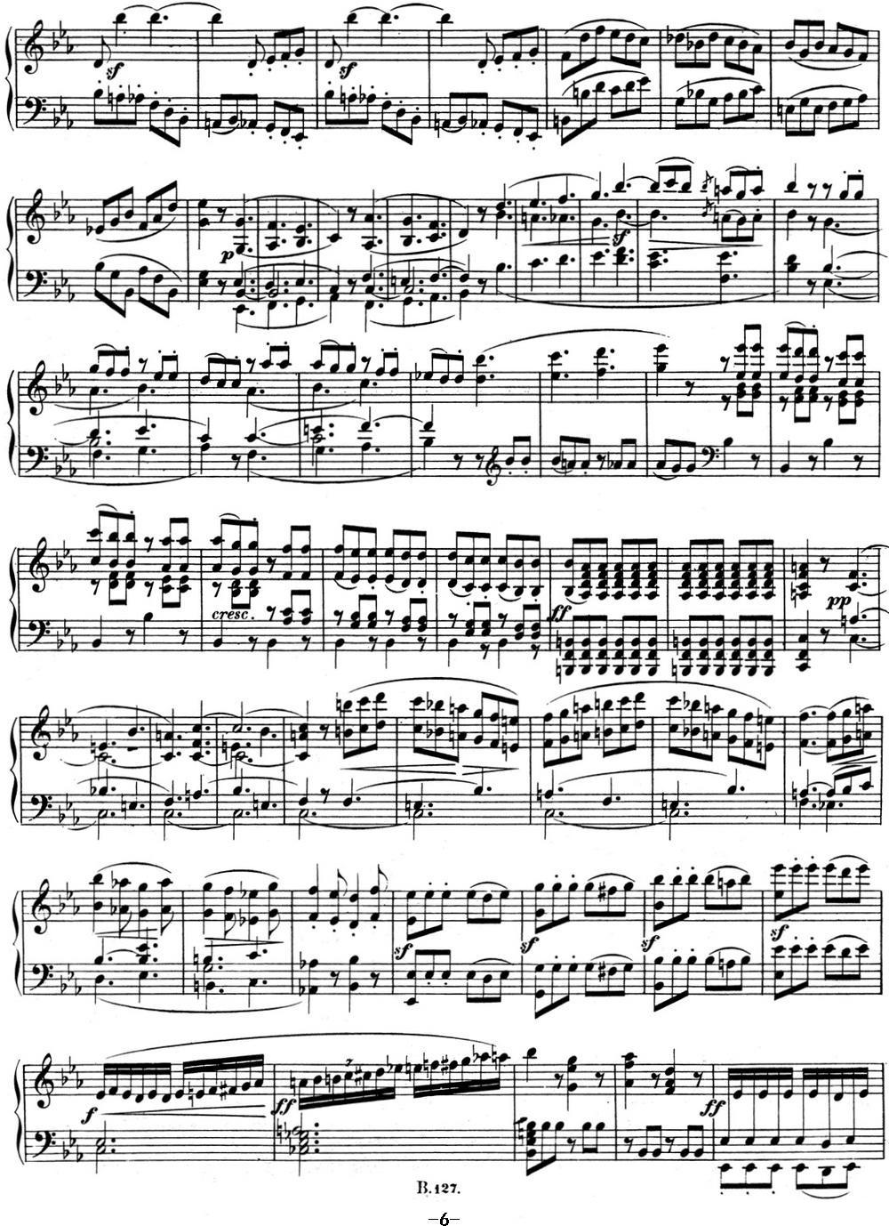 贝多芬钢琴奏鸣曲04 大调奏鸣曲 降E大调 Op.7 E-flat major钢琴曲谱（图6）