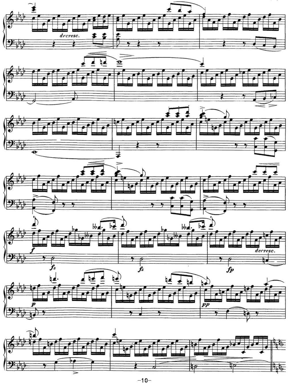 舒伯特f小调即兴曲D.935，Op.142（NO.1）钢琴曲谱（图10）