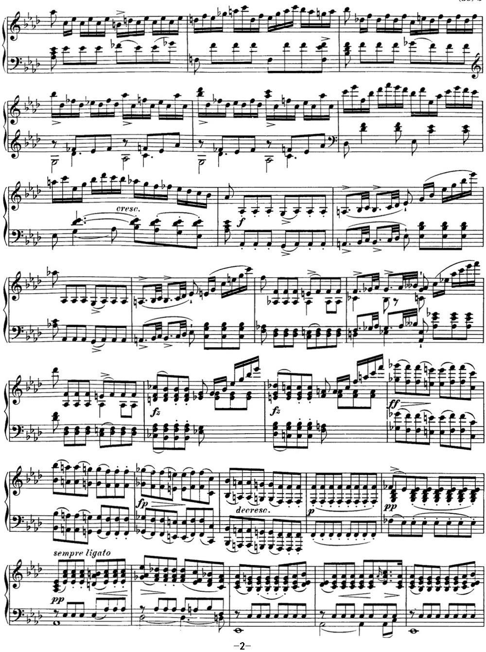 舒伯特f小调即兴曲D.935，Op.142（NO.1）钢琴曲谱（图2）