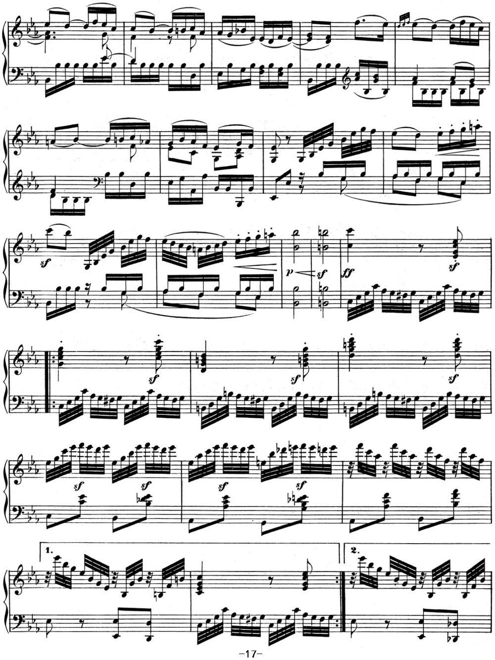 贝多芬钢琴奏鸣曲04 大调奏鸣曲 降E大调 Op.7 E-flat major钢琴曲谱（图17）