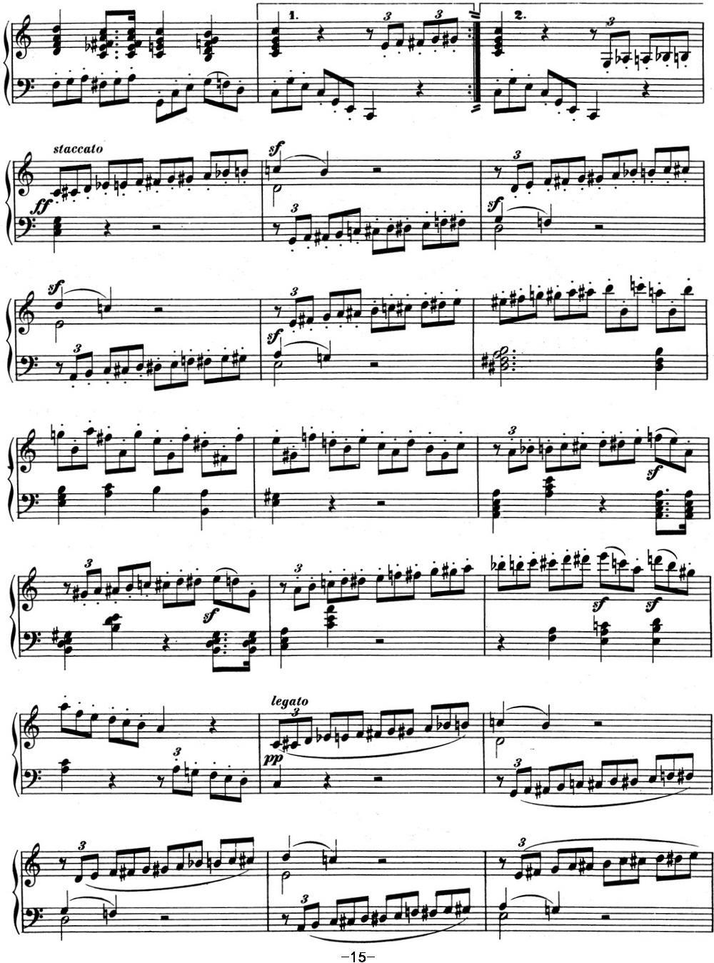 贝多芬钢琴奏鸣曲02 A大调 Op.2 No.2 A major钢琴曲谱（图15）