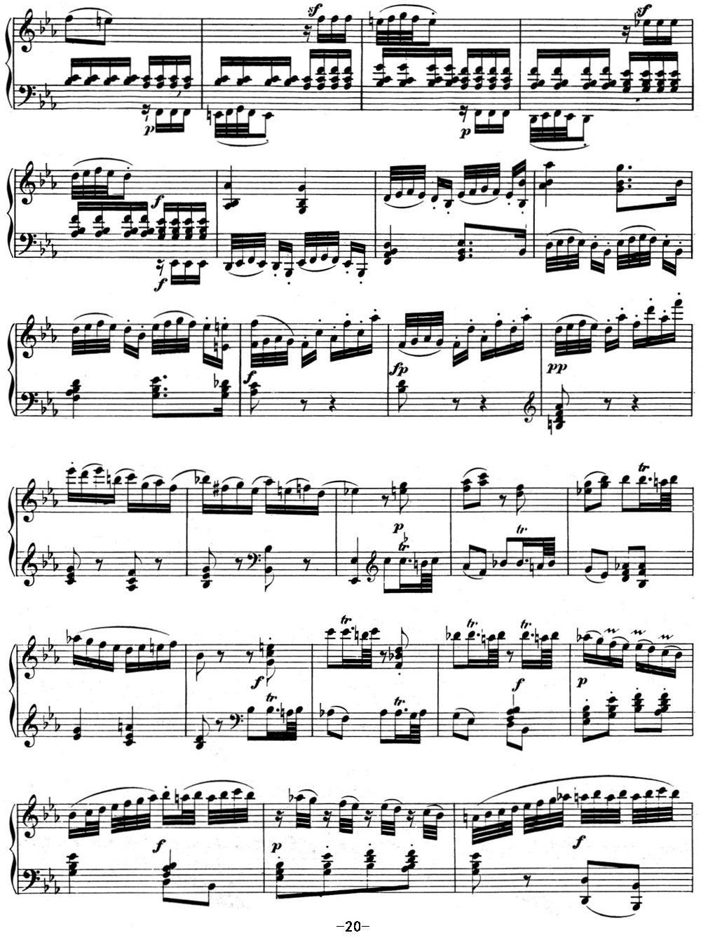 贝多芬钢琴奏鸣曲04 大调奏鸣曲 降E大调 Op.7 E-flat major钢琴曲谱（图20）
