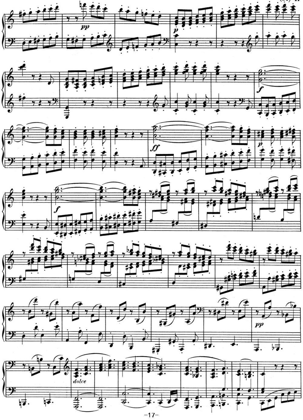 贝多芬钢琴奏鸣曲03 C大调 Op.2 No.3 C major钢琴曲谱（图17）