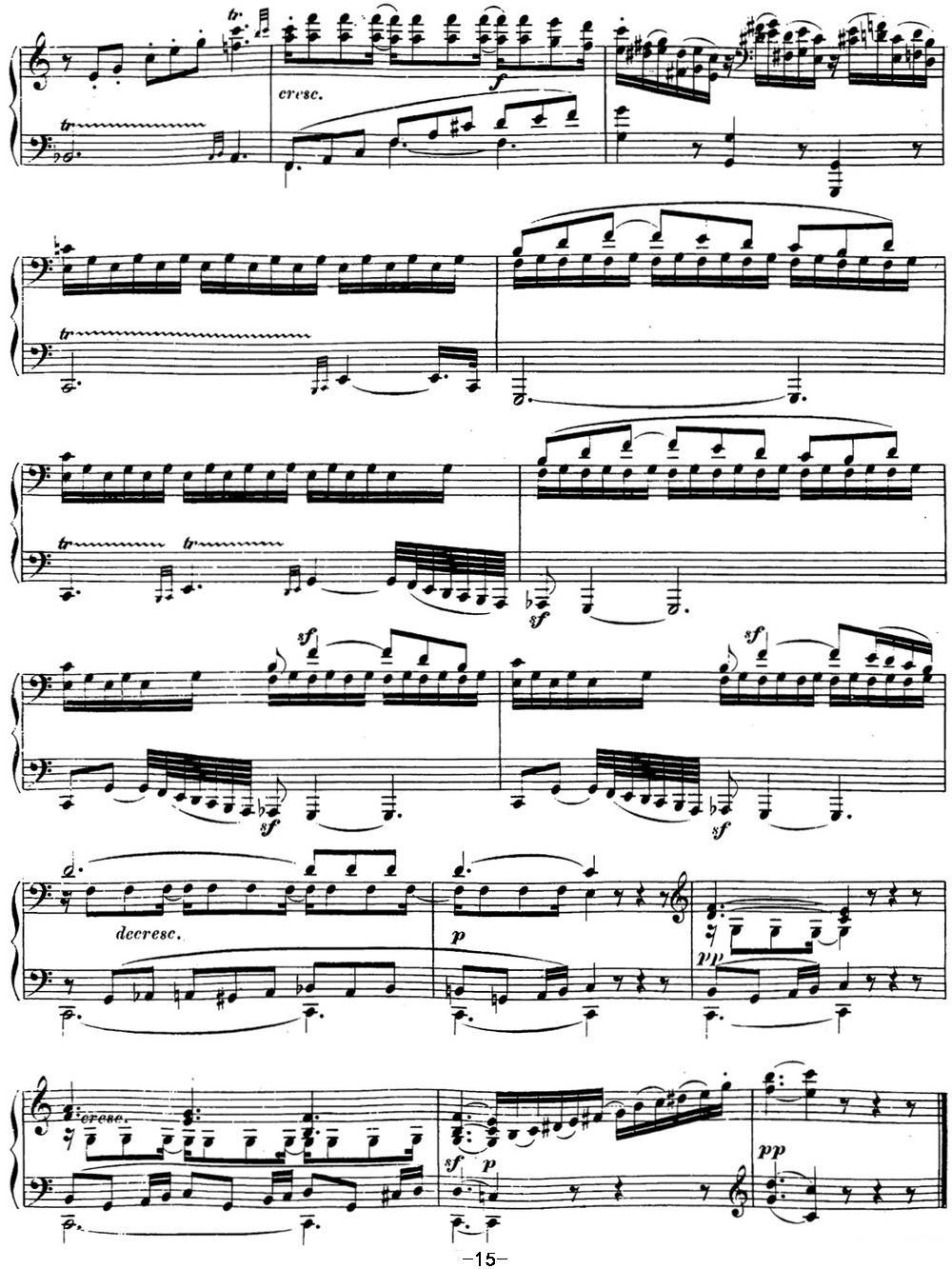 贝多芬钢琴奏鸣曲16 G大调 Op.31 No.1 G major钢琴曲谱（图15）