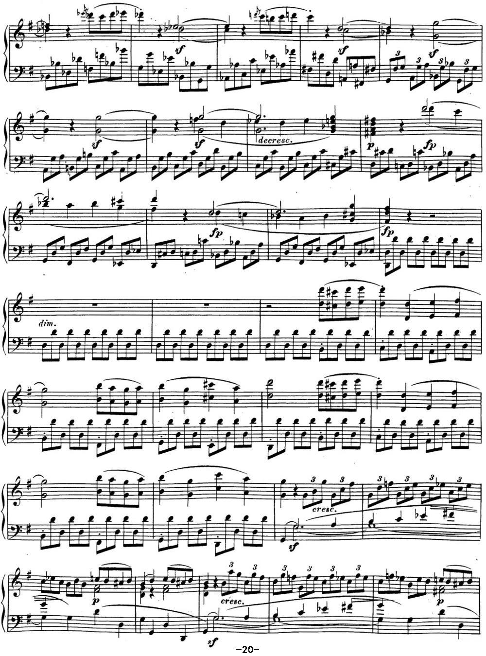 贝多芬钢琴奏鸣曲16 G大调 Op.31 No.1 G major钢琴曲谱（图20）