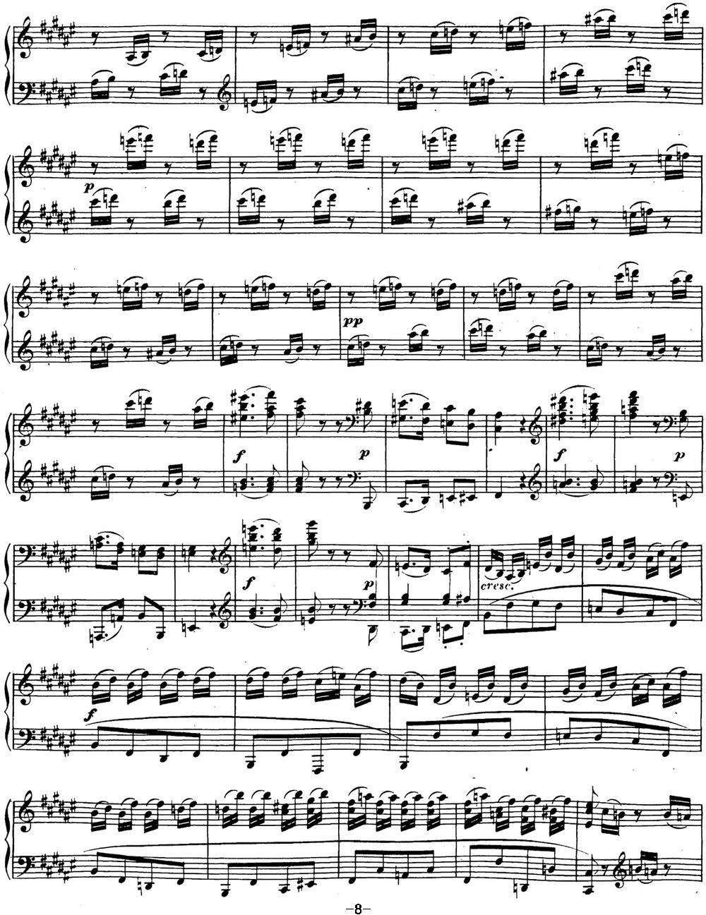 贝多芬钢琴奏鸣曲24 泰丽莎 升F大调 Op.78 F-sharp major钢琴曲谱（图8）