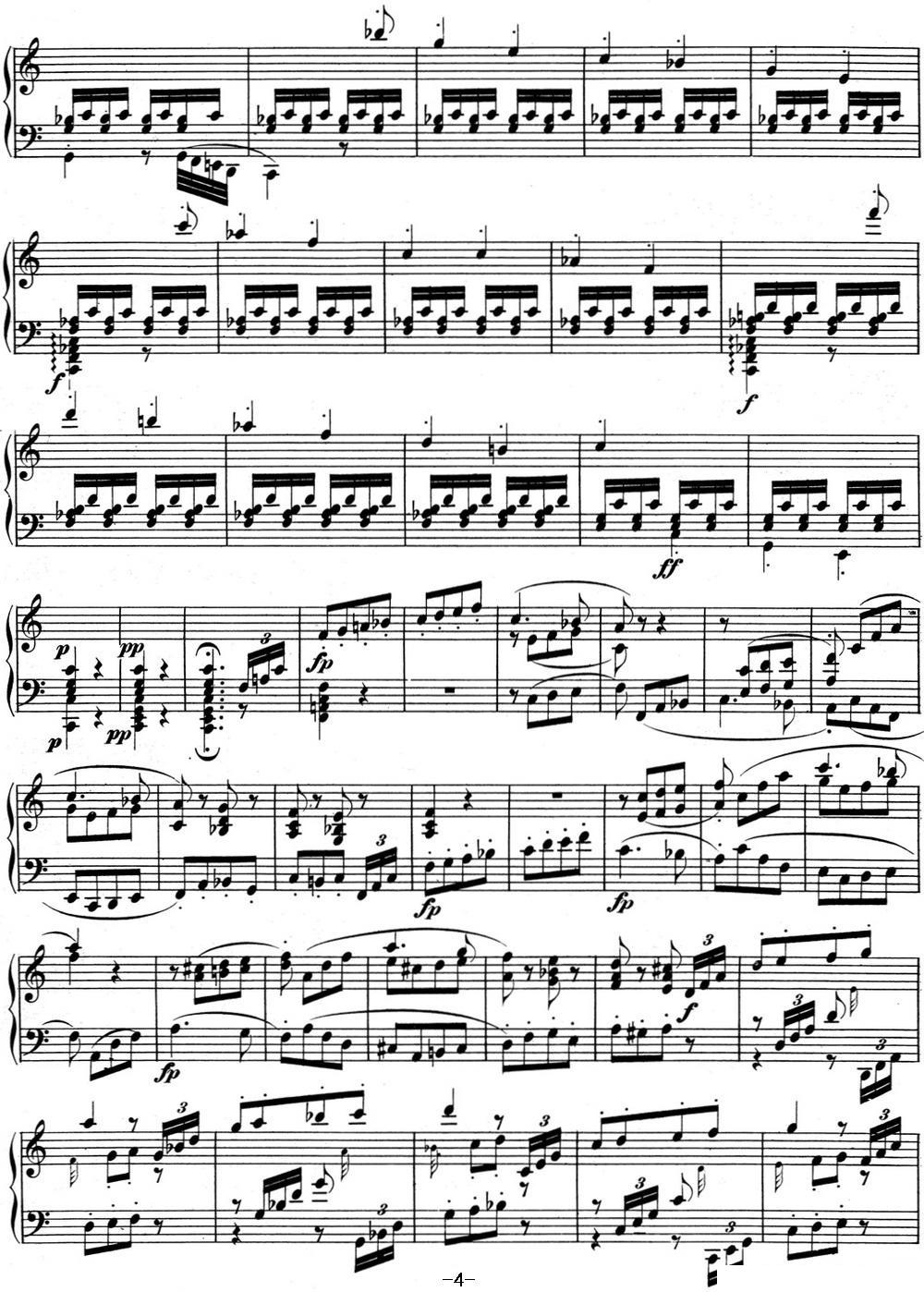 贝多芬钢琴奏鸣曲02 A大调 Op.2 No.2 A major钢琴曲谱（图4）