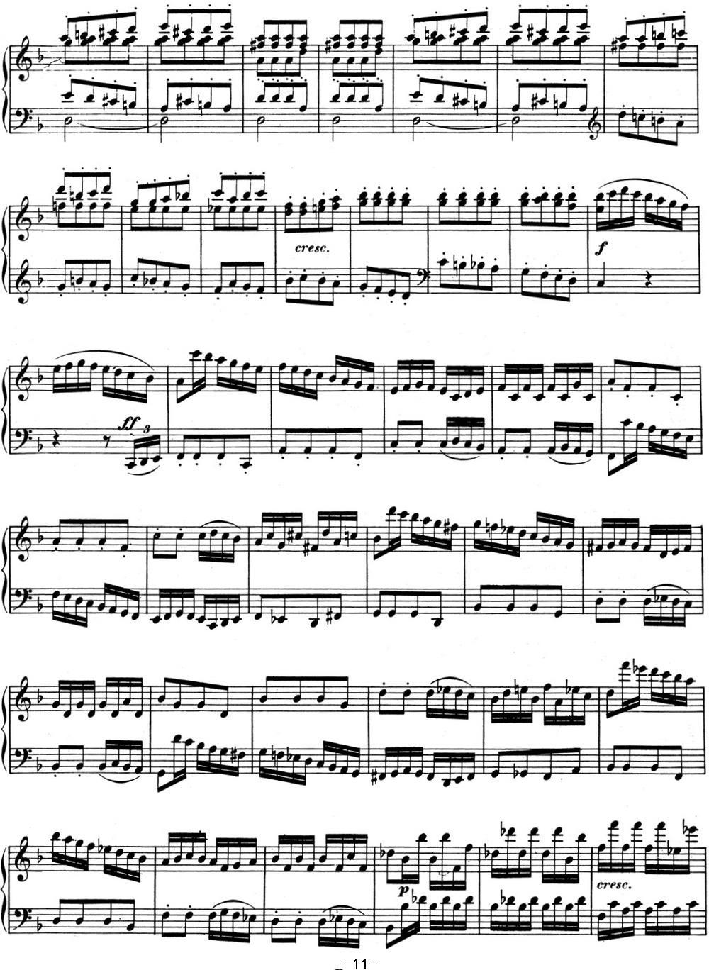 贝多芬钢琴奏鸣曲06 F大调 Op.10 No.2 F major钢琴曲谱（图11）