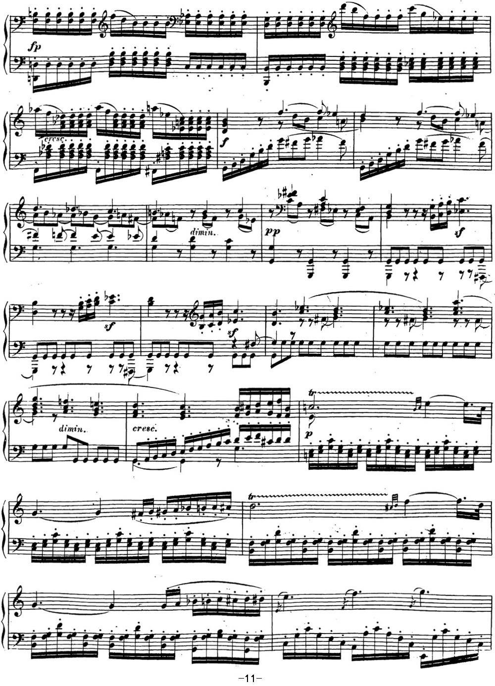 贝多芬钢琴奏鸣曲16 G大调 Op.31 No.1 G major钢琴曲谱（图11）