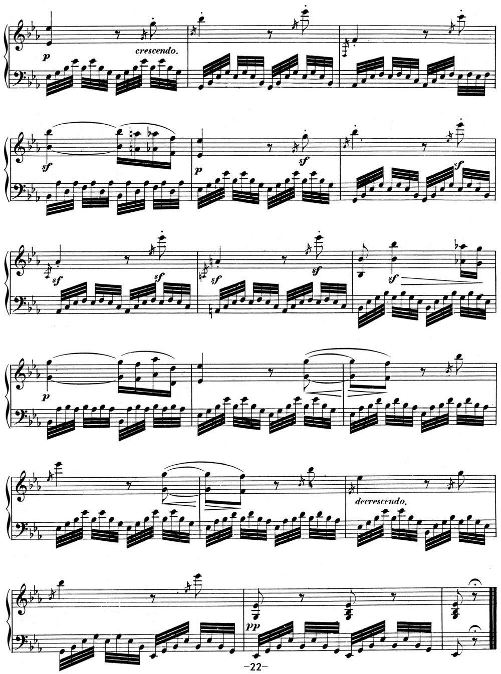 贝多芬钢琴奏鸣曲04 大调奏鸣曲 降E大调 Op.7 E-flat major钢琴曲谱（图22）