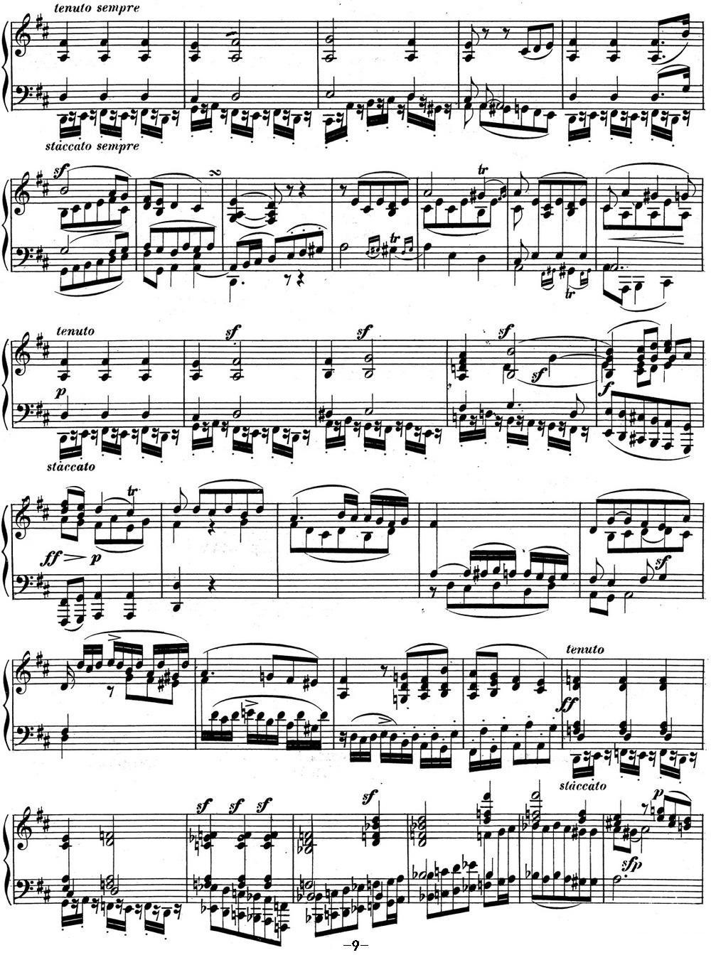 贝多芬钢琴奏鸣曲02 A大调 Op.2 No.2 A major钢琴曲谱（图9）