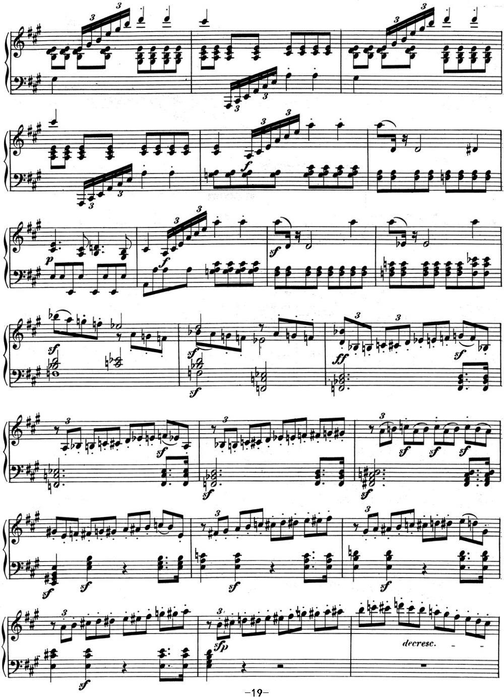贝多芬钢琴奏鸣曲02 A大调 Op.2 No.2 A major钢琴曲谱（图19）