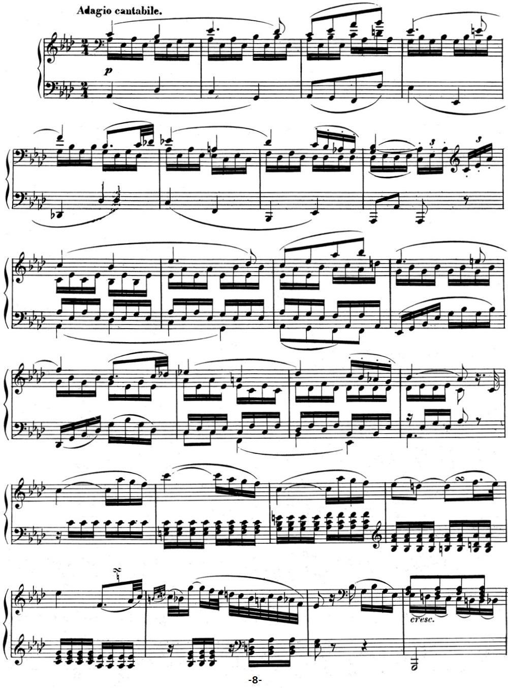 贝多芬钢琴奏鸣曲08 悲怆 C小调 Op.13 C minor钢琴曲谱（图8）