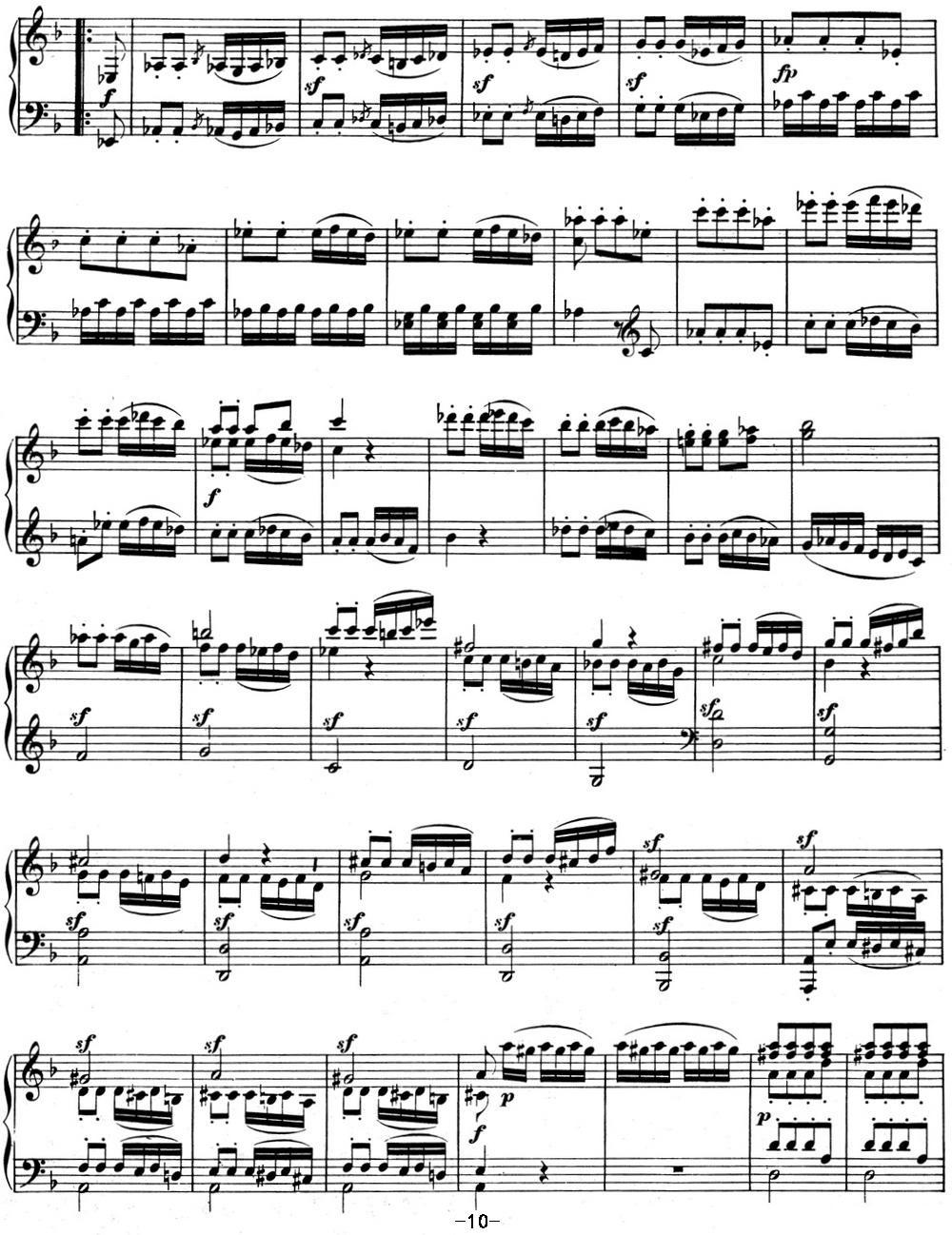 贝多芬钢琴奏鸣曲06 F大调 Op.10 No.2 F major钢琴曲谱（图10）