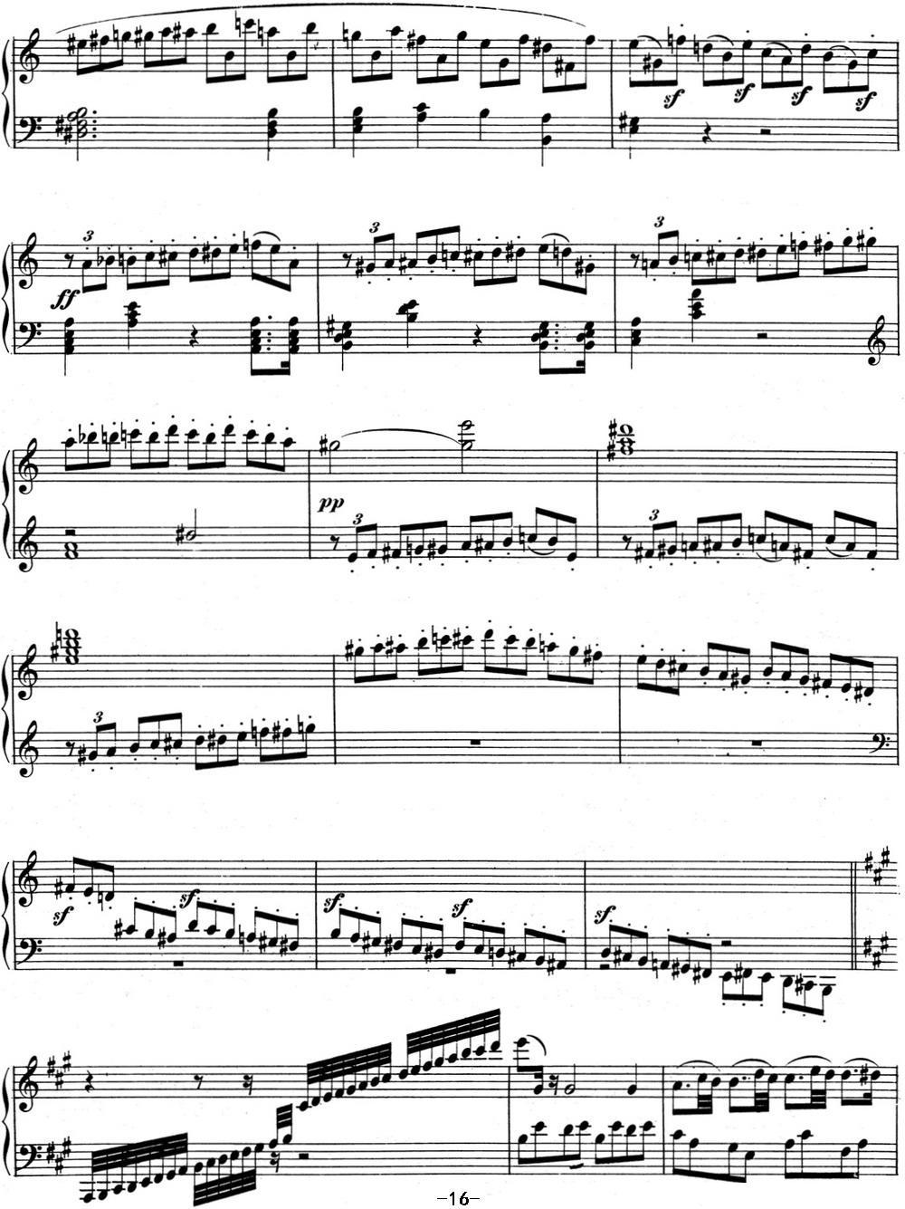 贝多芬钢琴奏鸣曲02 A大调 Op.2 No.2 A major钢琴曲谱（图16）