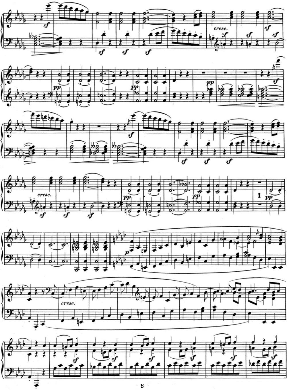 贝多芬钢琴奏鸣曲06 F大调 Op.10 No.2 F major钢琴曲谱（图8）