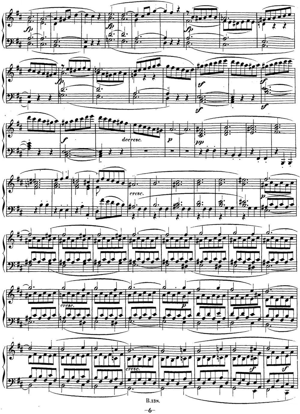 贝多芬钢琴奏鸣曲15 田园 D大调 Op.28 D major钢琴曲谱（图6）