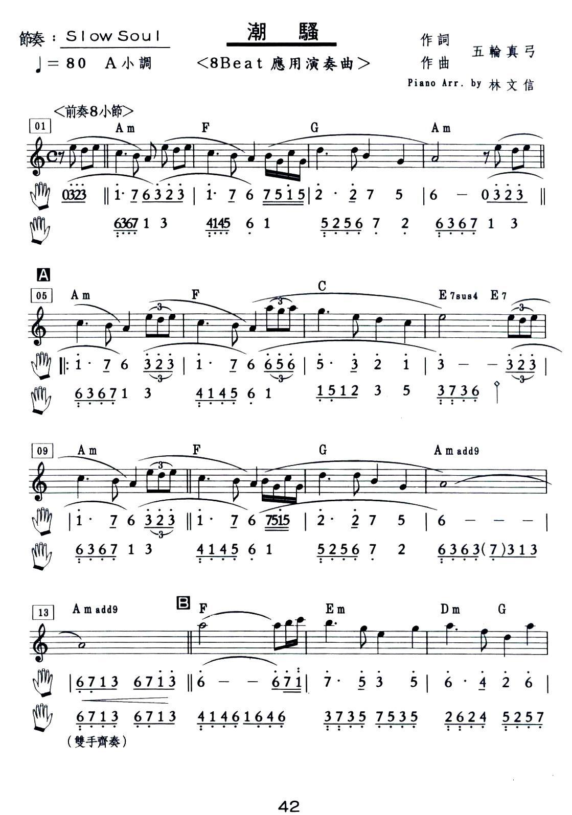 朝骚（爵士钢琴）钢琴曲谱（图1）