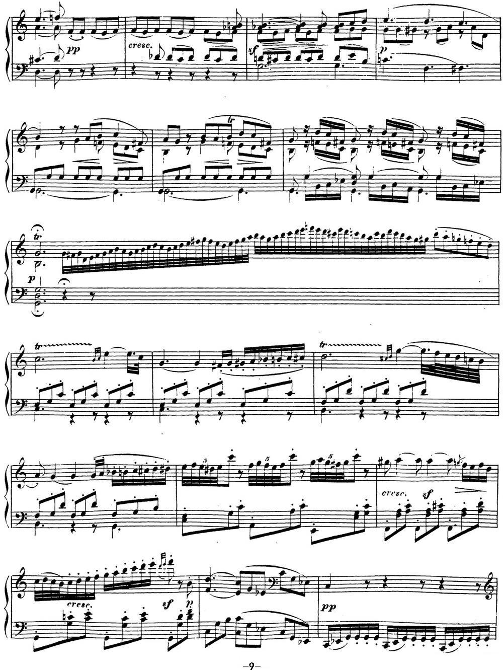 贝多芬钢琴奏鸣曲16 G大调 Op.31 No.1 G major钢琴曲谱（图9）