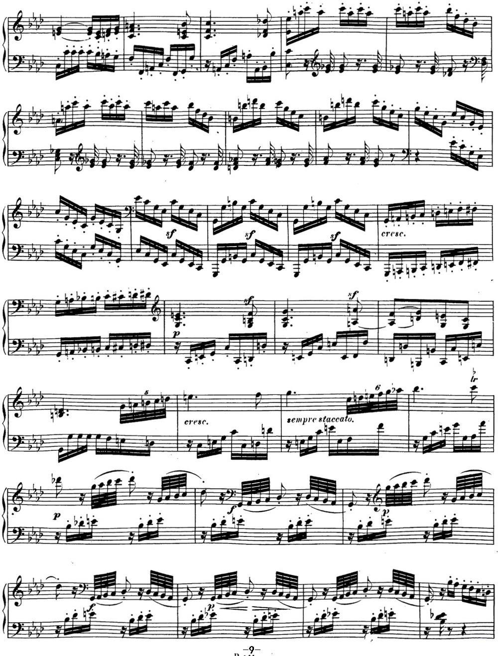 贝多芬钢琴奏鸣曲18 狩猎 降E大调 Op.31 No.3 E-flat major钢琴曲谱（图9）
