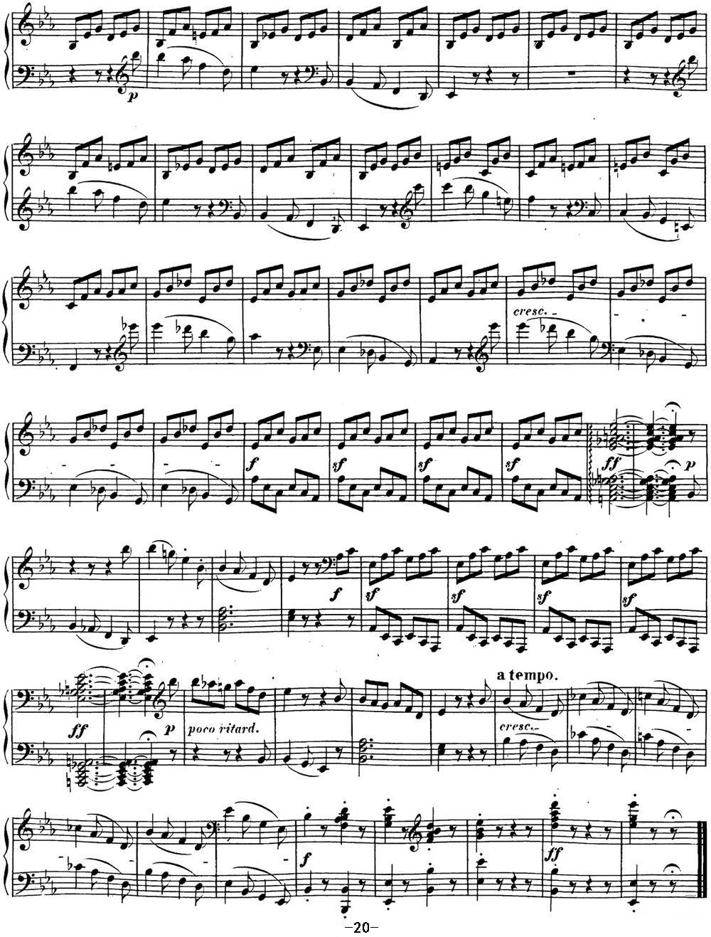 贝多芬钢琴奏鸣曲18 狩猎 降E大调 Op.31 No.3 E-flat major钢琴曲谱（图20）