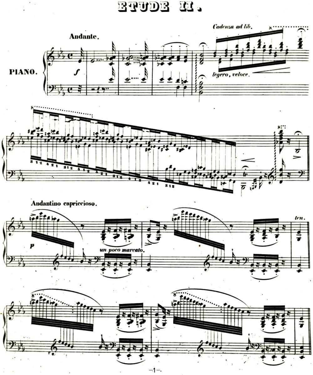 李斯特帕格尼尼大练习曲2钢琴曲谱（图1）